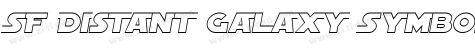 SF Distant Galaxy Symbols Italic字体转换